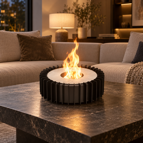 13-Inch Round Bioethanol Fireplace Grate Kit
