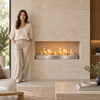 38” Bioethanol Burner - Silver