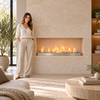 48” Bioethanol Burner - silver