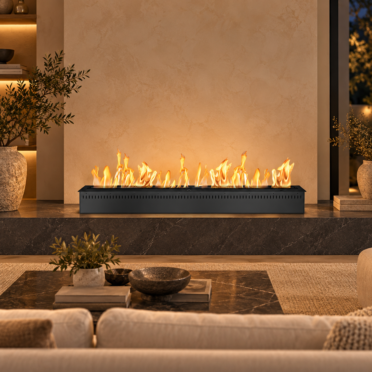 60-Inch Remote-Controlled Smart Bioethanol Burner
