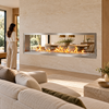 84-Inch Double-Sided Bioethanol Fireplace Firebox
