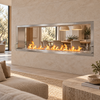 96-Inch Double-Sided Bioethanol Fireplace Firebox

