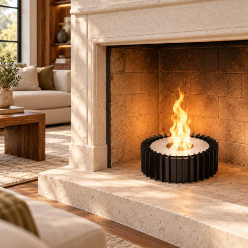 13-Inch Round Bioethanol Fireplace Grate Kit