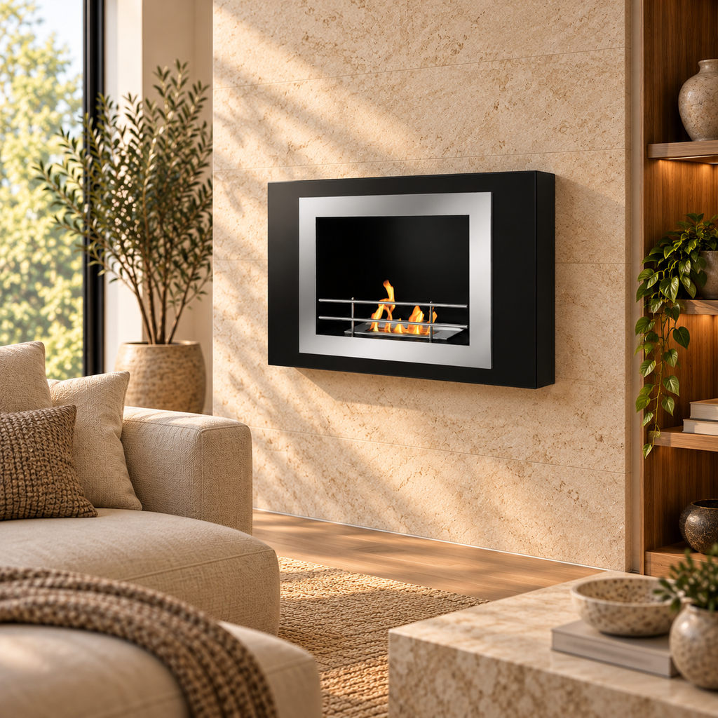 Fiorenzo Wall-Mounted Bioethanol Fireplace