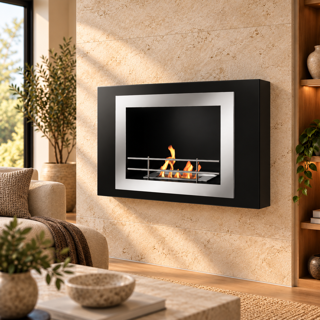 Fiorenzo Wall-Mounted Bioethanol Fireplace