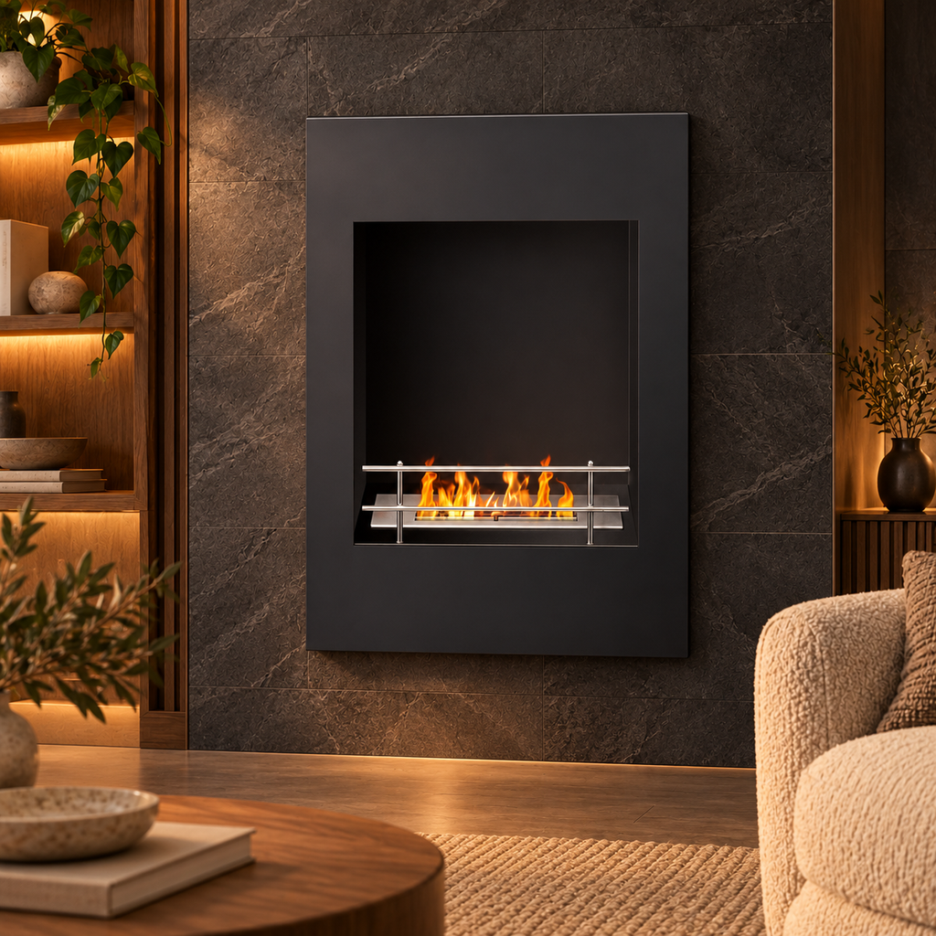 Xelo Vertical Wall-Mounted Bioethanol Fireplace