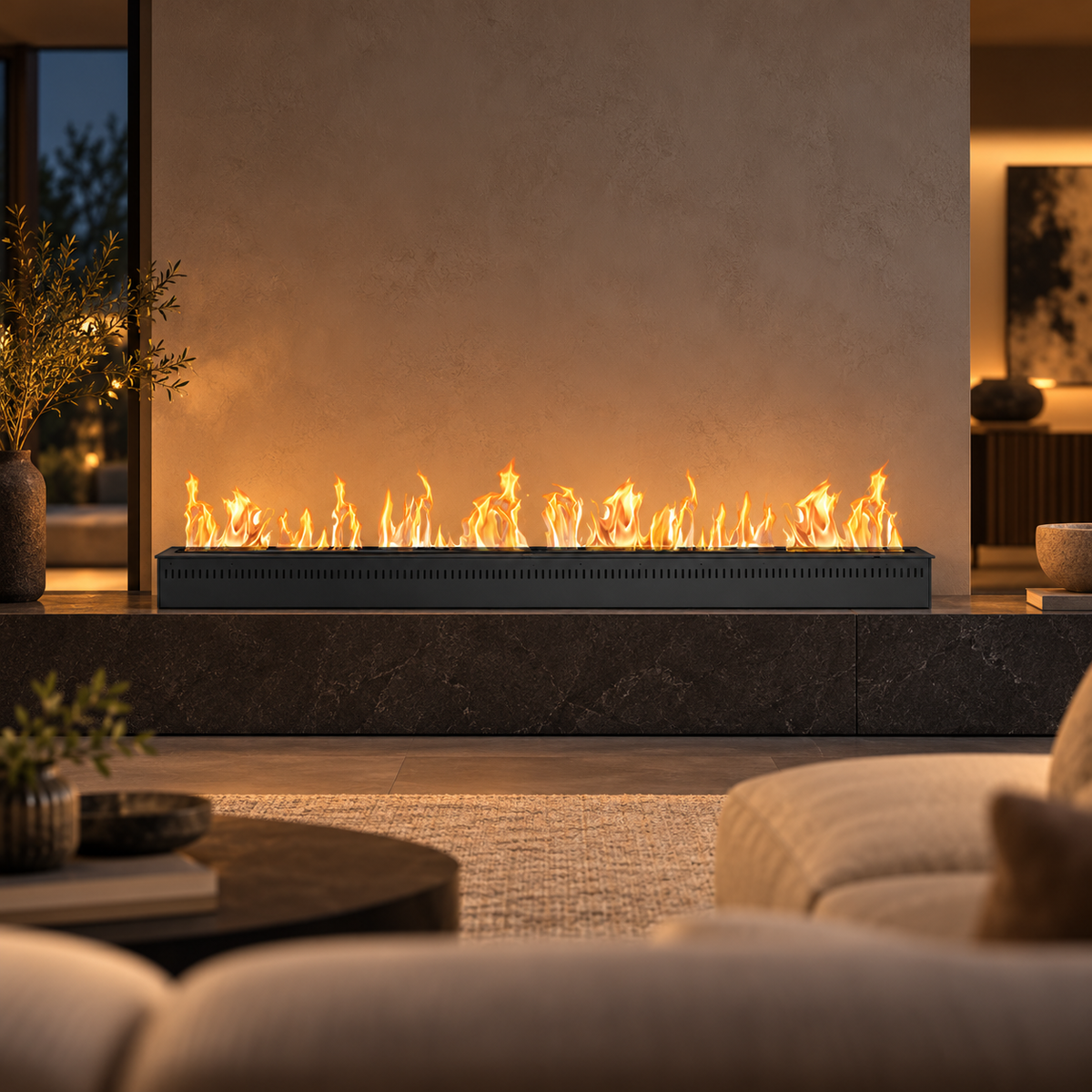 96-Inch Remote-Controlled Smart Bioethanol Burner