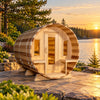 Tranquility White Cedar Barrel Sauna
