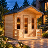 Georgian Cabin Sauna with Porch