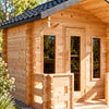 Georgian Cabin Sauna with Porch